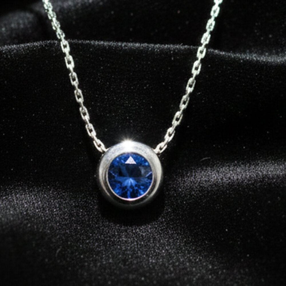 Alex and Ani Necklace Energy Truth Sapphire Silver – New with Tag